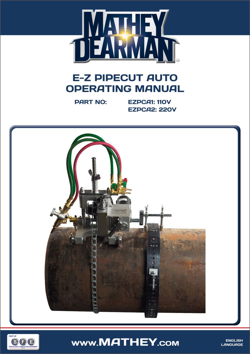 Powered Oxy-Fuel Pipe Cutting Tool & Pipe Beveling Machine